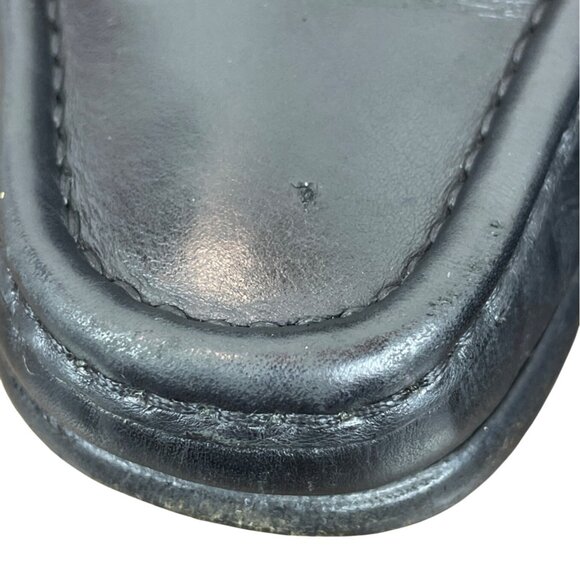 Vtg Gucci Black Leather Mocassino Pelle Mors Vit Bulgaro Horsebit Loafers Sz 6B - Picture 8 of 11
